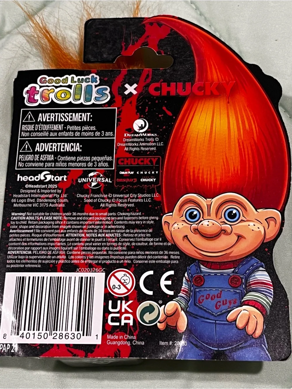 Good Luck Trolls Chucky Movie Icon Troll Doll Figure